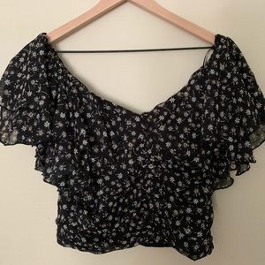 Lulus Off the Shoulder Crop Top